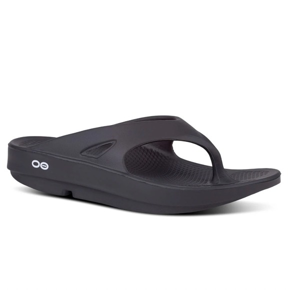 OOFOS Other - Oofos‎ Ooriginal Thong Sandals Black Recovery Slides Mens 13 EU 46